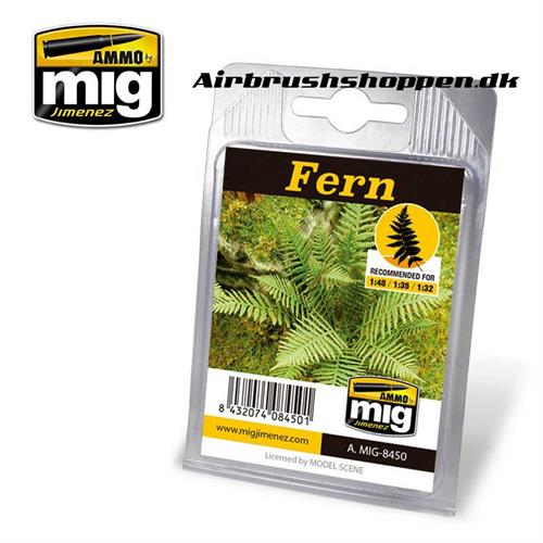 A.MIG 8450 fern/bregne laserskåret plante til diorama